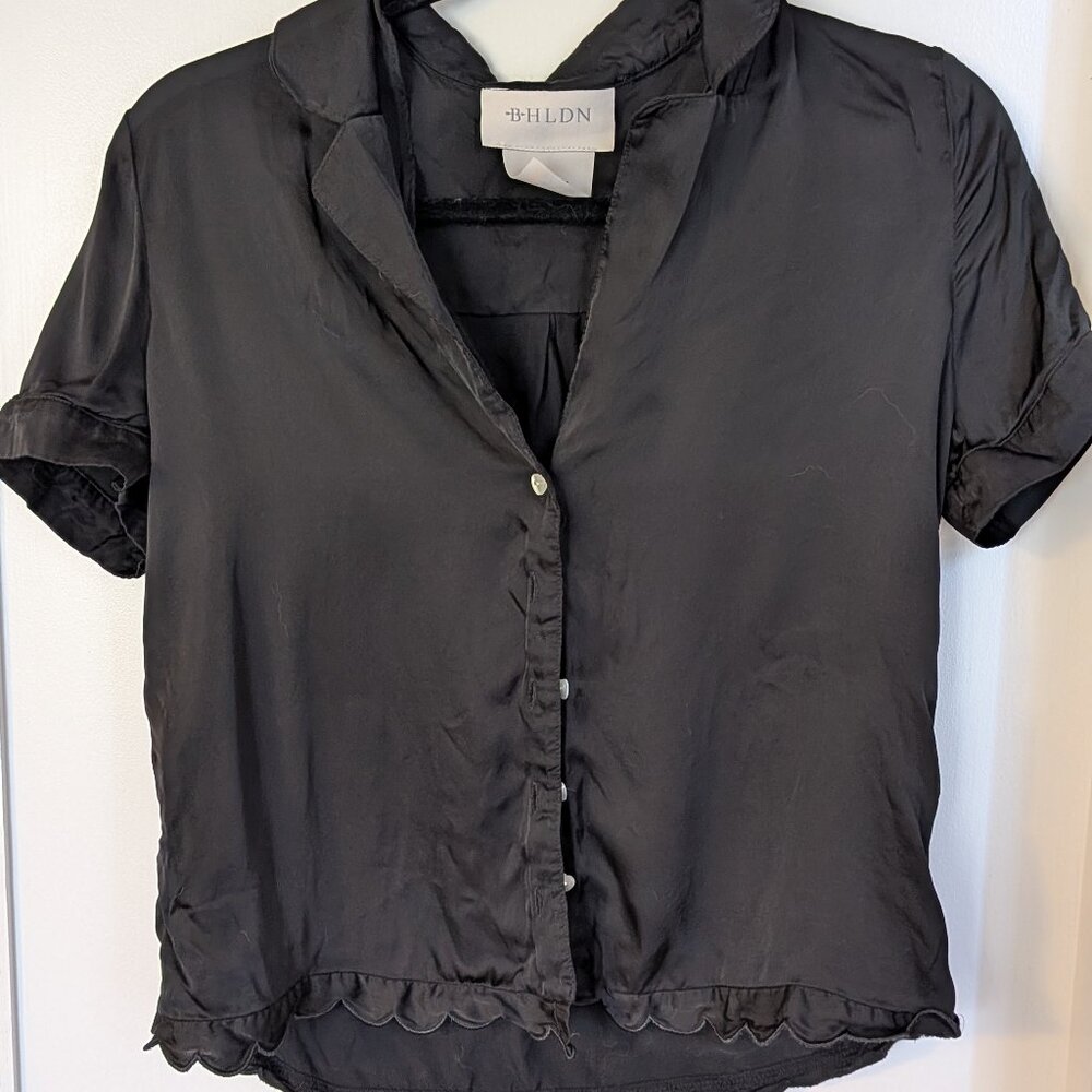 Anthropologie BHLDN Juniper Scalloped Short Pajama Set